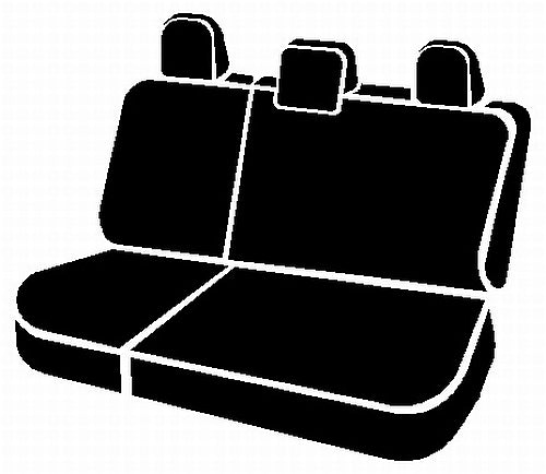 NP90 Series - Neoprene Custom Fit Rear Seat Cover- Black/Gray Center Panel