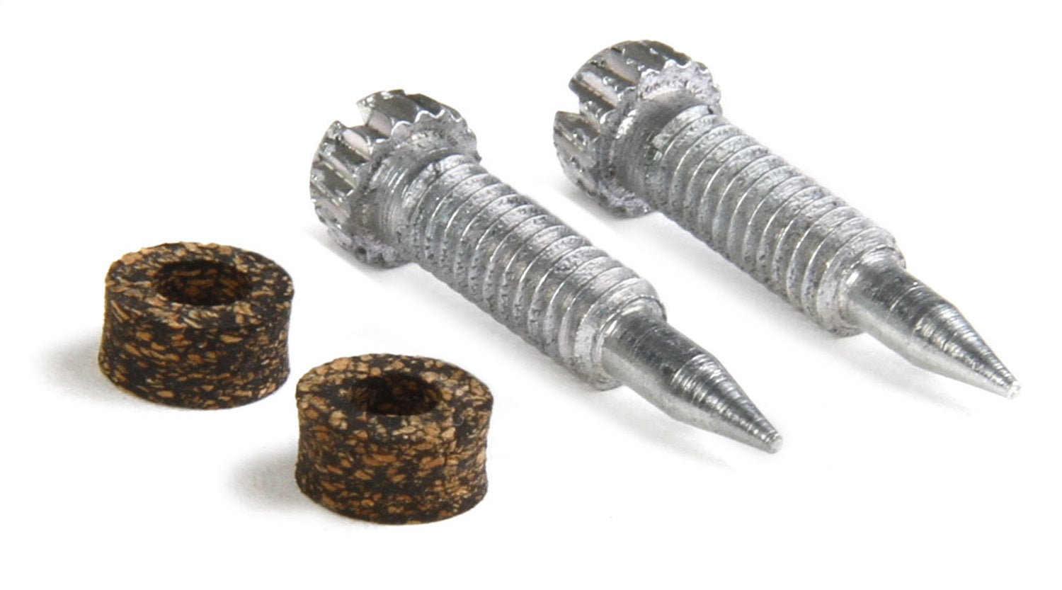 Idle Mixture Screw; Large Head Style; Incl. Cork Gaskets; 2 Per Package;