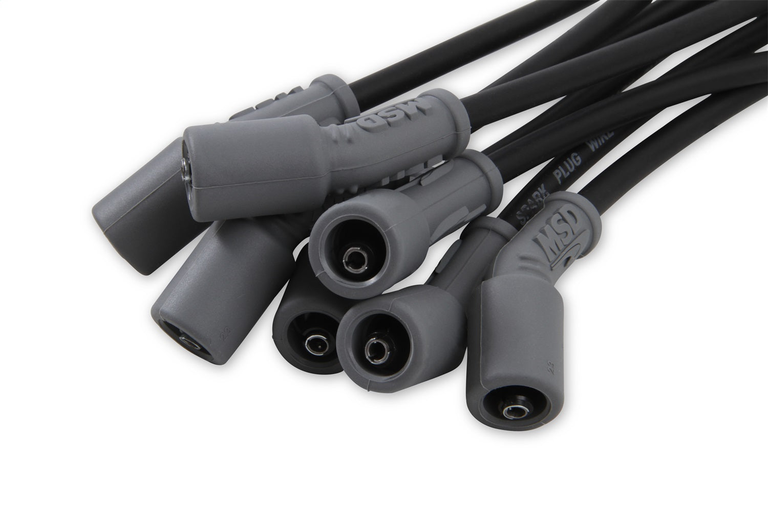 Custom Spark Plug Wire Set; 8.5mm; Black; LS1 Conversion; OEM Cut;