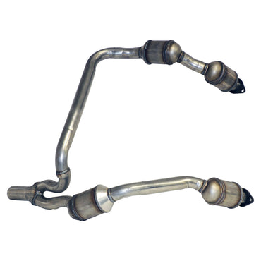 Front Exhaust Pipe w/ 4 Catalytic Converters for 07-09 JK Wrangler w/ 3.8L Eng.