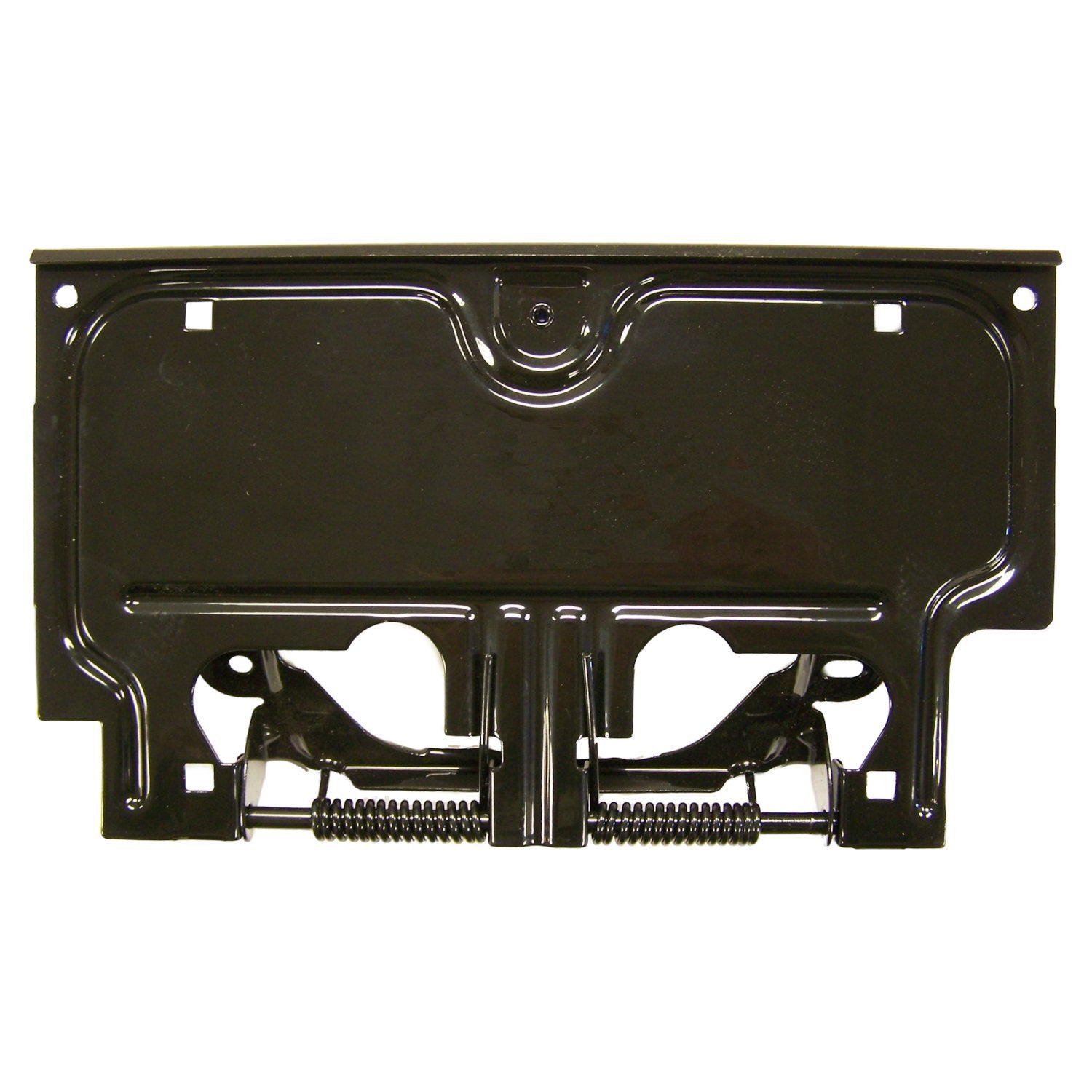 Rear License Plate Bracket for YJ Wrangler; Black, Includes Springs and Pin