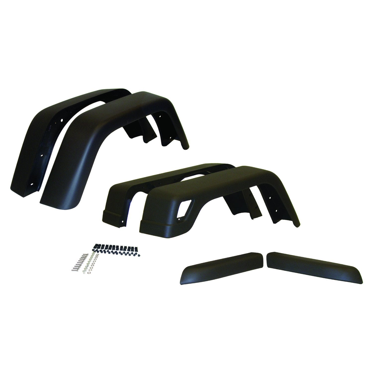 Fender Flare Kit, Wide Style; Includes 4 Fender Flares, 2 Extensions, & Hardware