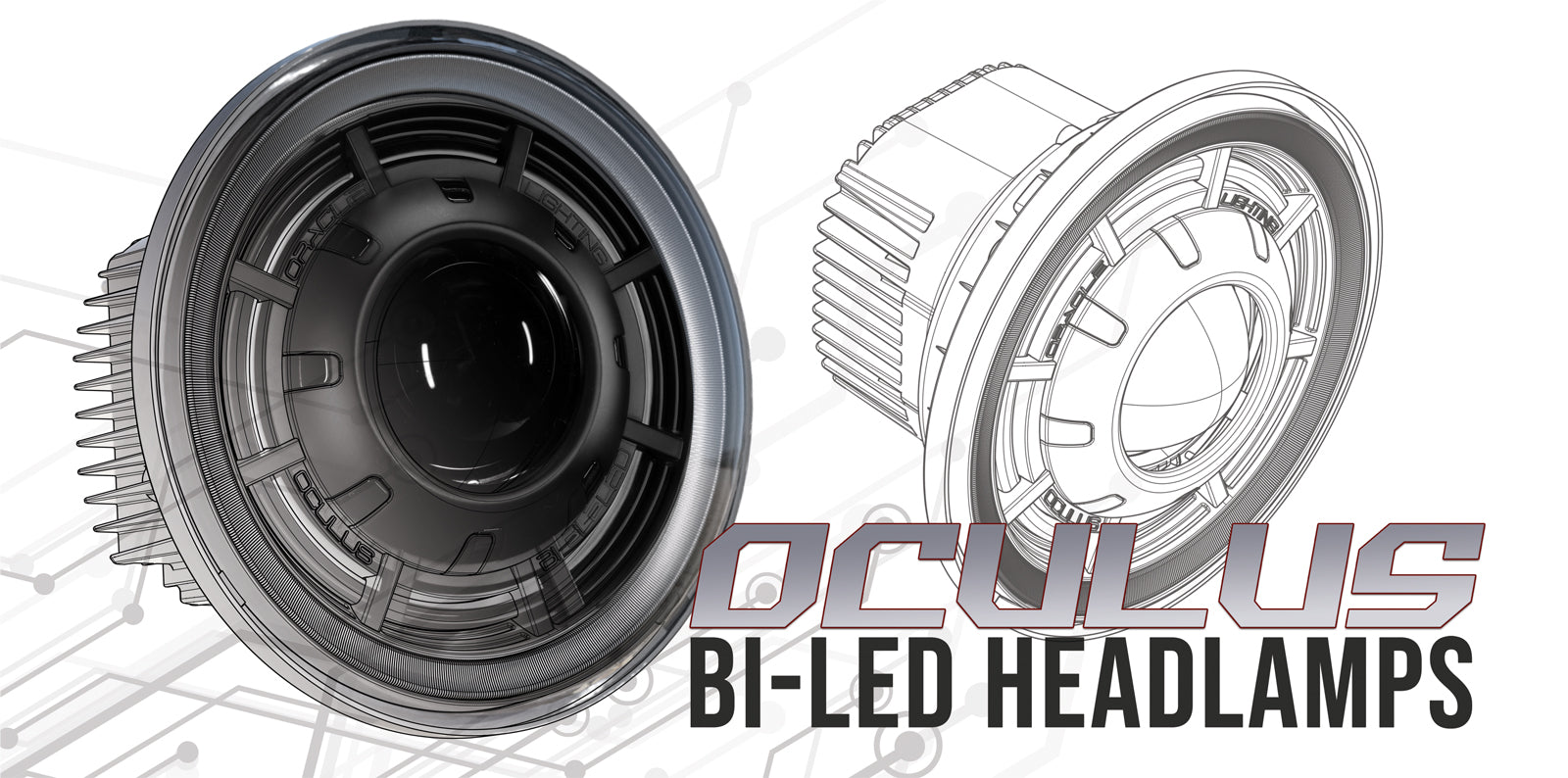 ORACLE Lighting Oculus(TM) 7" Bi-LED Projector Headlights for Jeep Wrangler JK