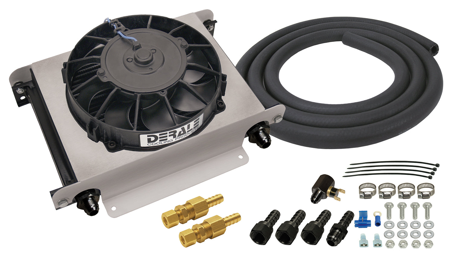 25 Row Hyper-Cool Remote Transmission Cooler Kit, -8AN