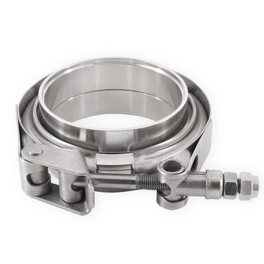 Mishimoto Stainless Steel V-Band Clamp with Flanges, 3-in (76.2mm)