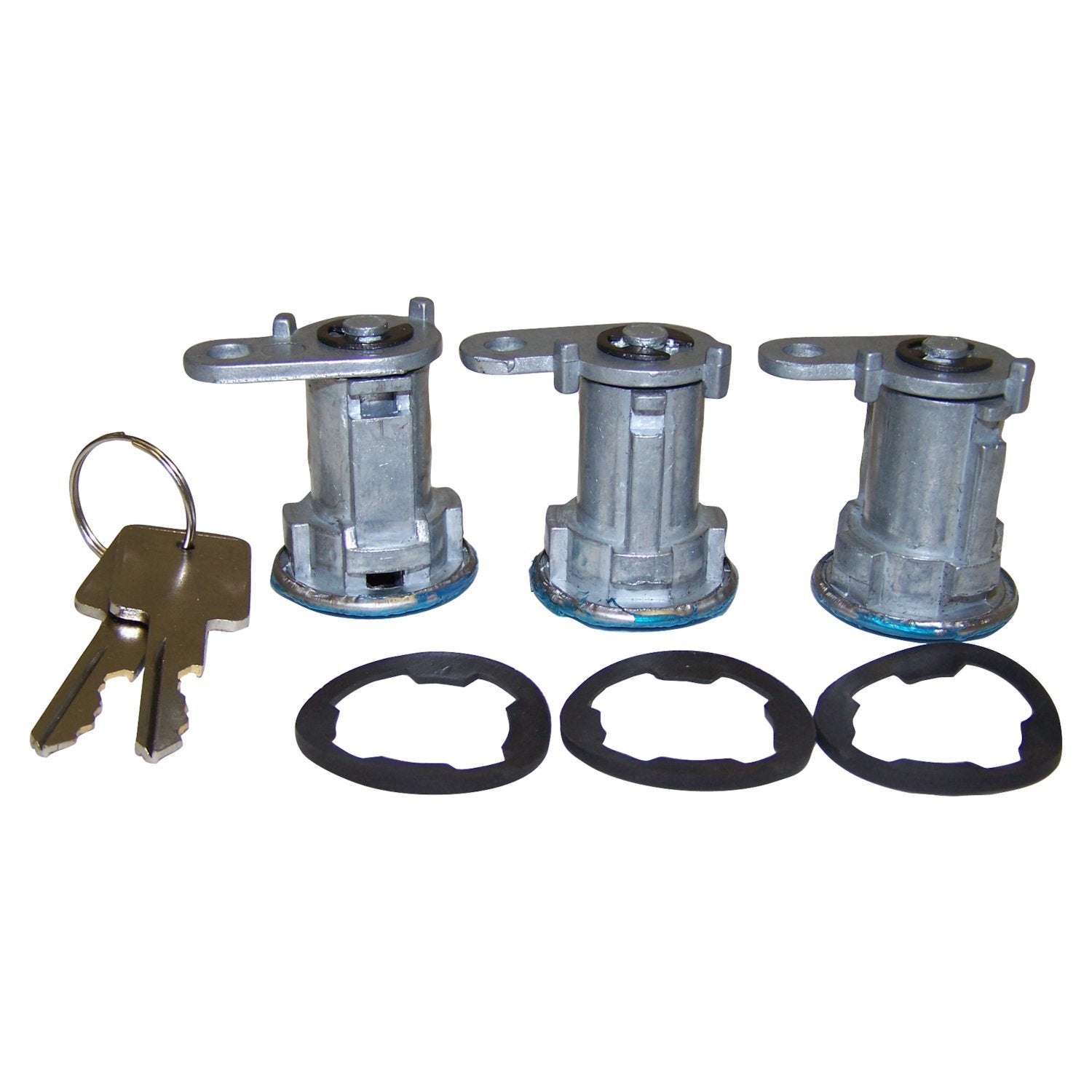 Door Cylinder Kit, Left & Right, Front & Rear, 3 Cylinders w/ Keys