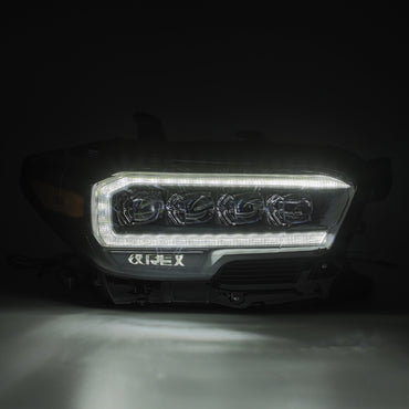 LED Projector Headlights Plank Style Design Black