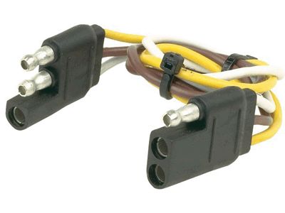 3 Pole Flat Extension/ 2 Function Wire With 1 Ground 12
