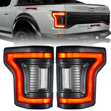 Black Series Flush Style LED Tail Lights for 2015-2020 Ford F-150