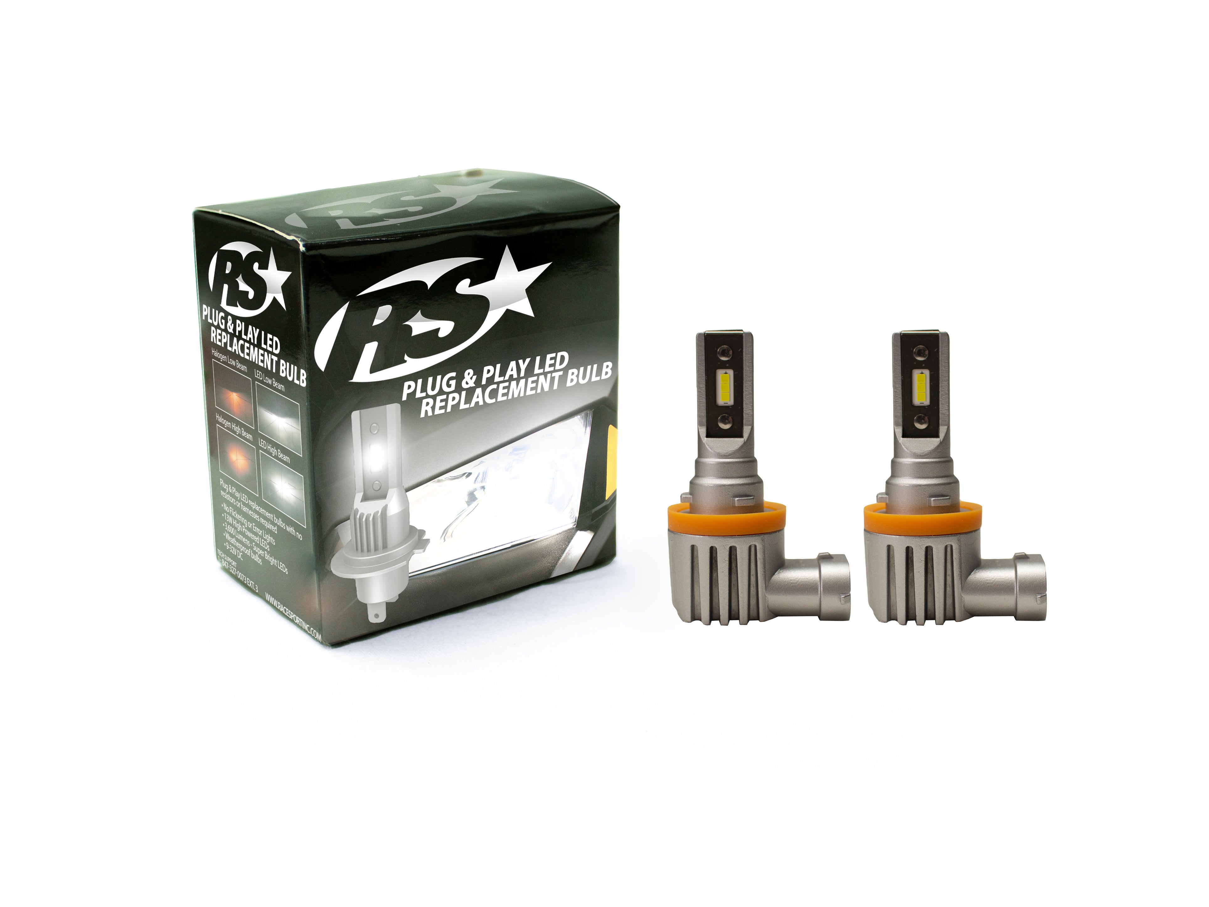 H11 PNP Series Plug N Play Super LUX LED OEM Replacement Bulb Kit