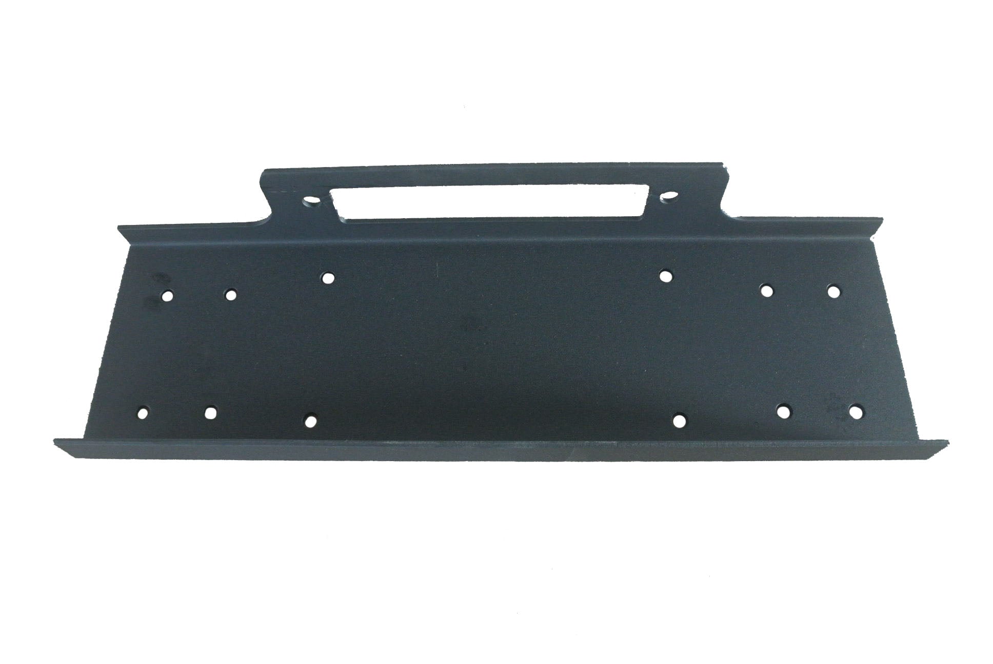 For Winches Upd To 12000 Pounds Flat Fixed Mount Textured Powder Coated Black