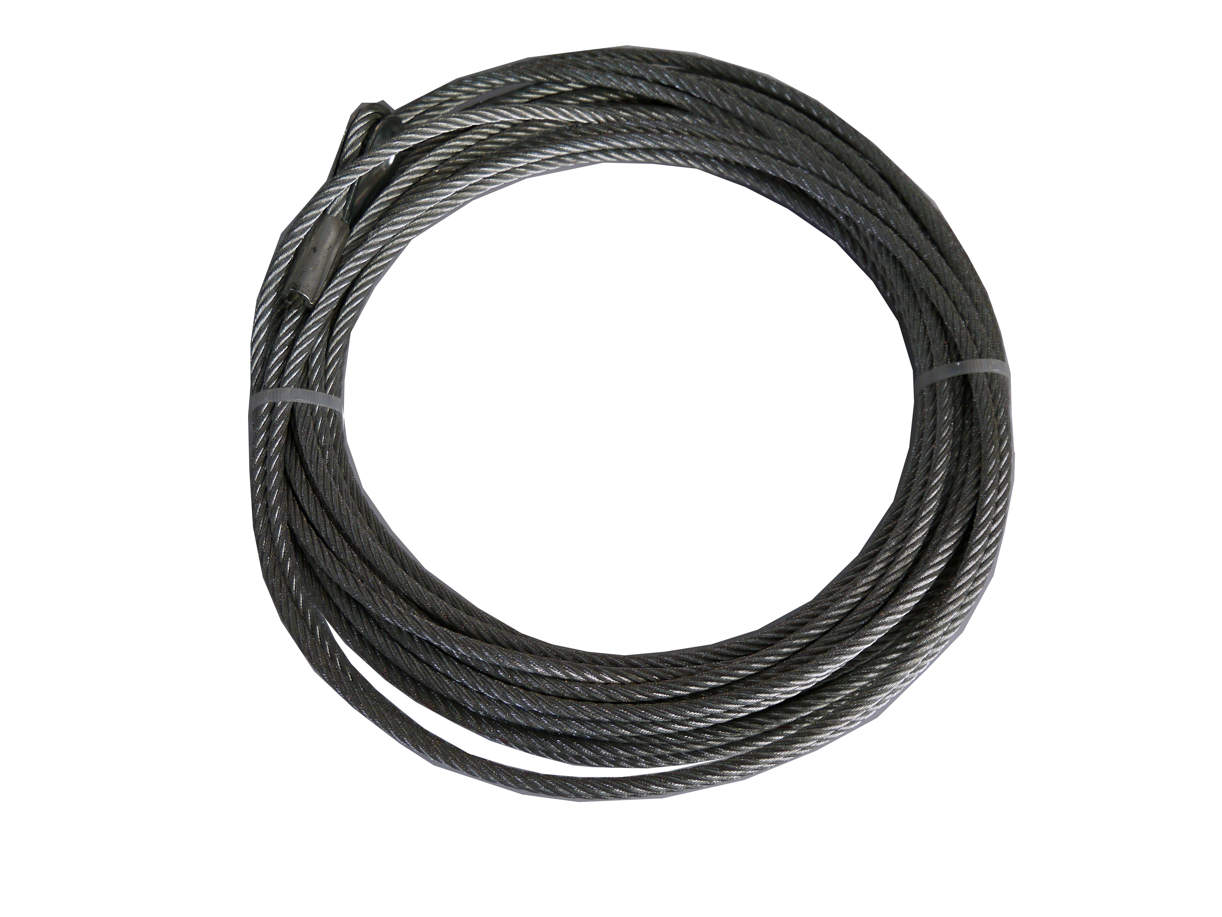 4500 Pound Capacity 15/64 Inch Diameter X 40 Foot Length Steel Cable