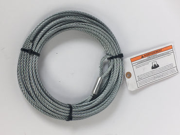 WIRE ROPE ASSEMBLY 7/32 Inch Diameter x 50 Foot Length