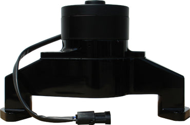 Electric Engine Water Pump; Aluminum; Black Powder Coat; Fits BB Chevy Engines