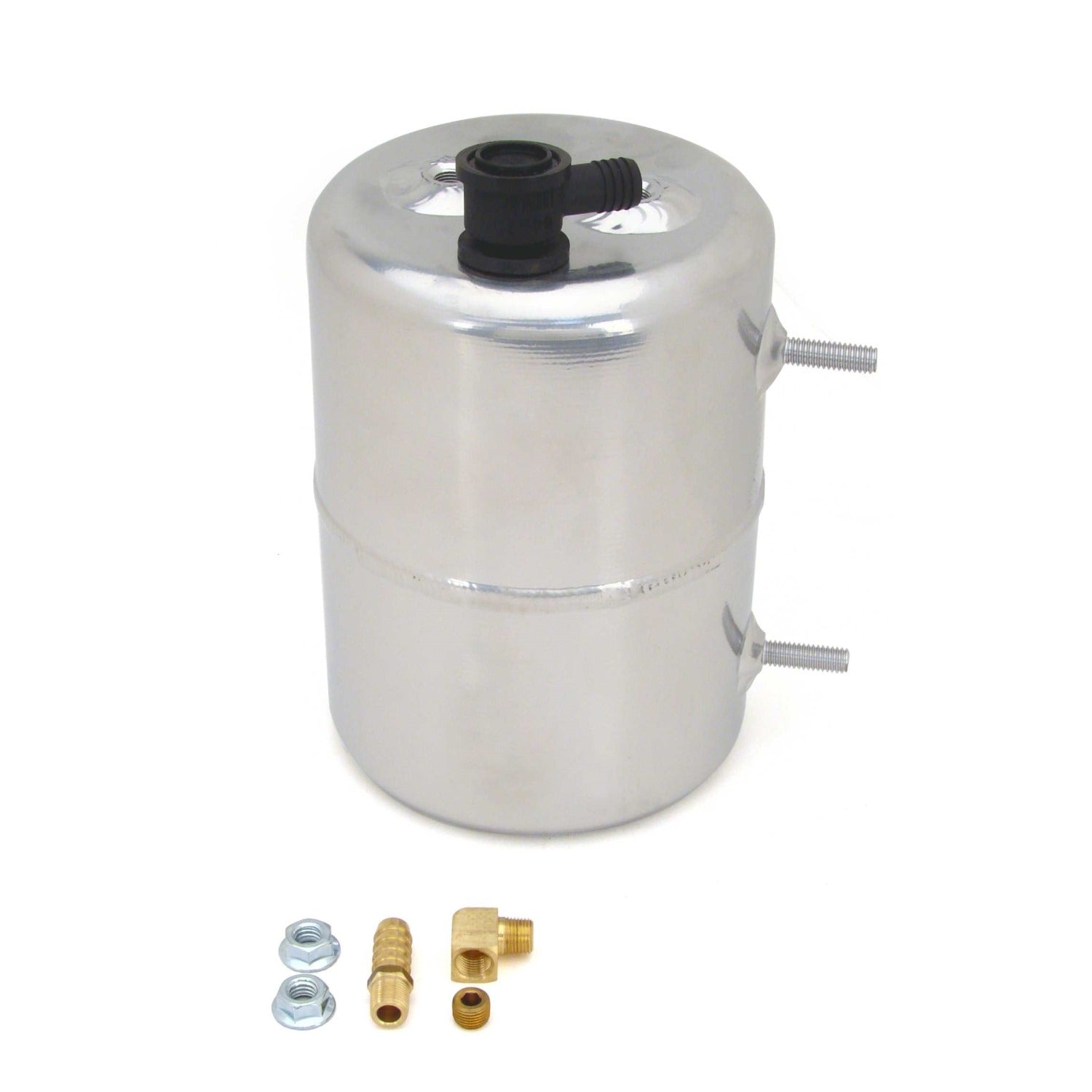 Zinc Plated and Polished Aluminum Vacuum Canister