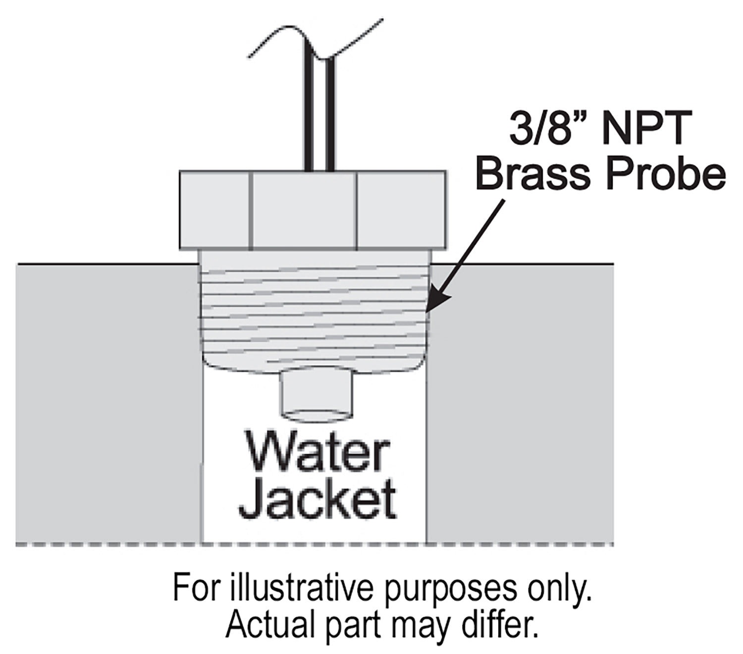 Adjustable Electric Fan Controller, 3/8" NPT Thread In Probe